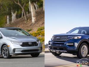 La Honda Odyssey 2021 et le Ford Explorer 2020 nommés des Top Safety Pick+ par l'IIHS