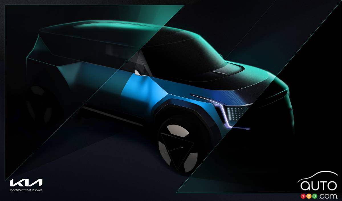 Kia Again Teases EV9 Ahead of LA Reveal Next Week