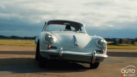 A Porsche 356 Is Converted to All-Electric, Keeps its Manual Gearbox