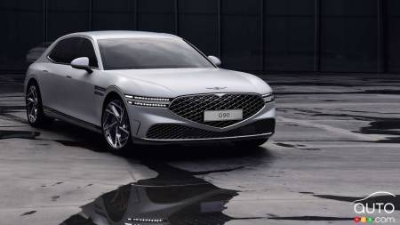 Genesis Previews Exterior Look of the Next-Gen G90 Sedan