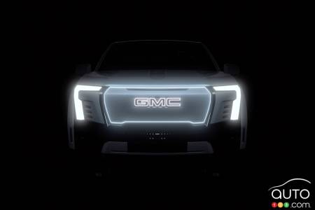 GMC Shares First Teaser Image of All-Electric Sierra Truck