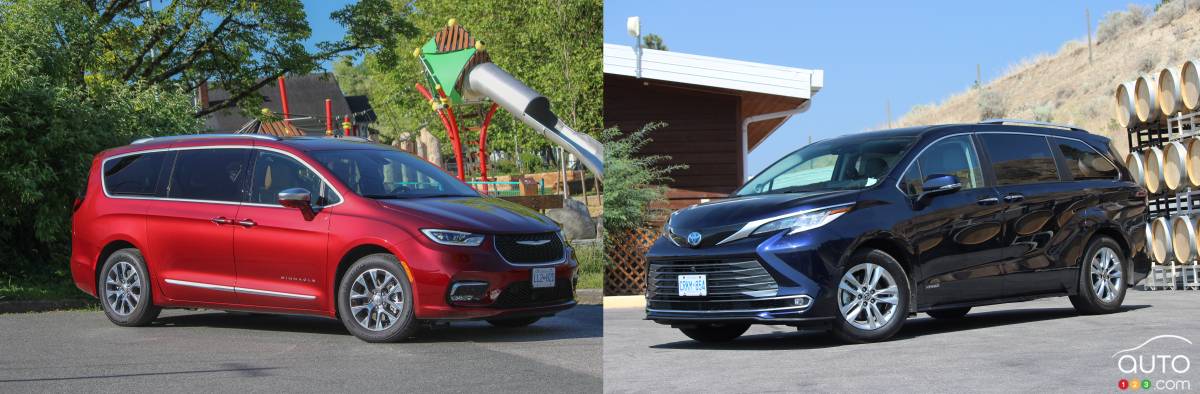 Comparison: 2021 Toyota Sienna vs 2021 Chrysler Pacifica Hybrid