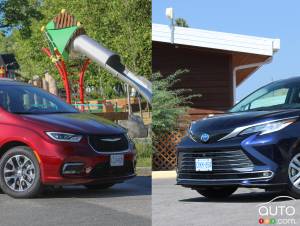 Comparaison : Toyota Sienna 2021 vs Chrysler Pacifica hybride 2021