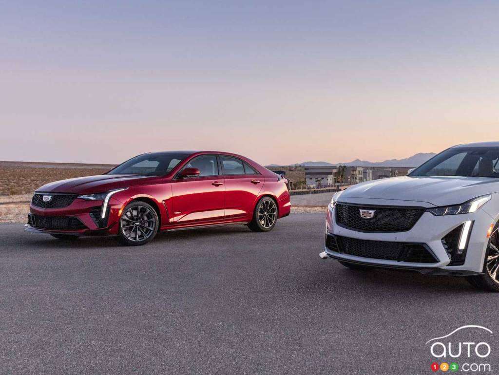 The 2022 Cadillac CT4-V Blackwing and CT5 Blackwing