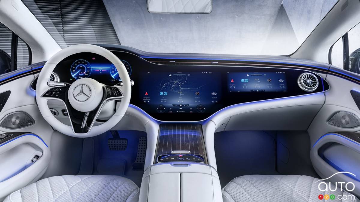 Mercedes-Benz Showcases Futuristic Dashboard of its Upcoming EQS