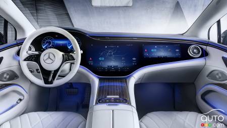 Mercedes-Benz Showcases Futuristic Dashboard of its Upcoming EQS