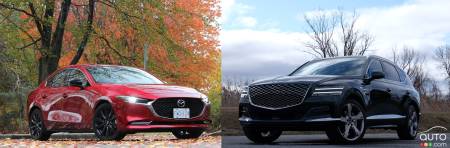 Voiture et VUS de l’année 2021 de l’AJAC : la Mazda3 et le Genesis GV80 honorés