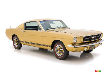 A Gold Ford Mustang Meant for Bond Movie Goldfinger is For Sale