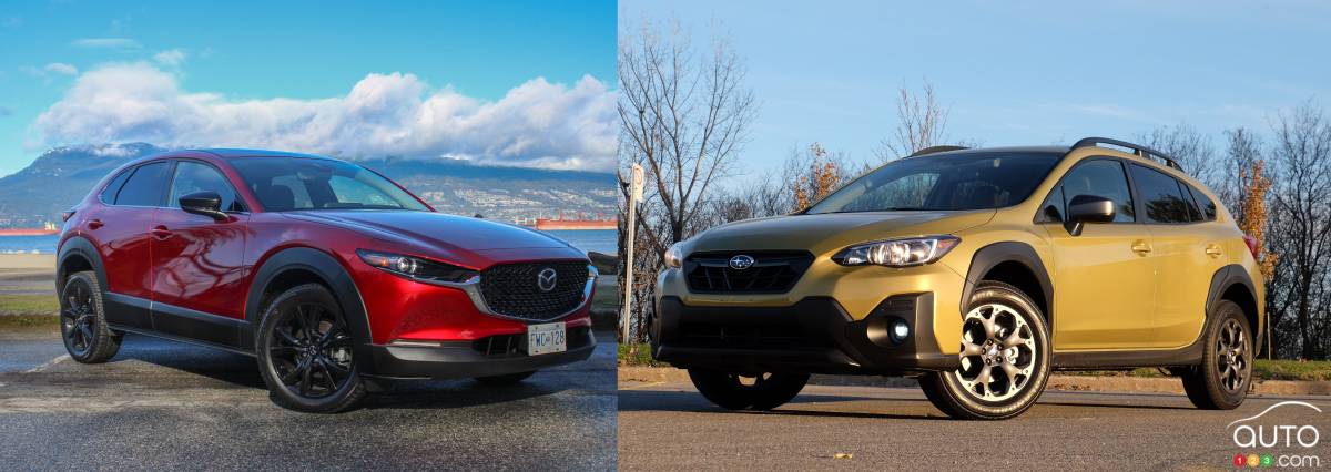 Comparaison : Mazda CX-30 2021 vs Subaru Crosstrek 2021