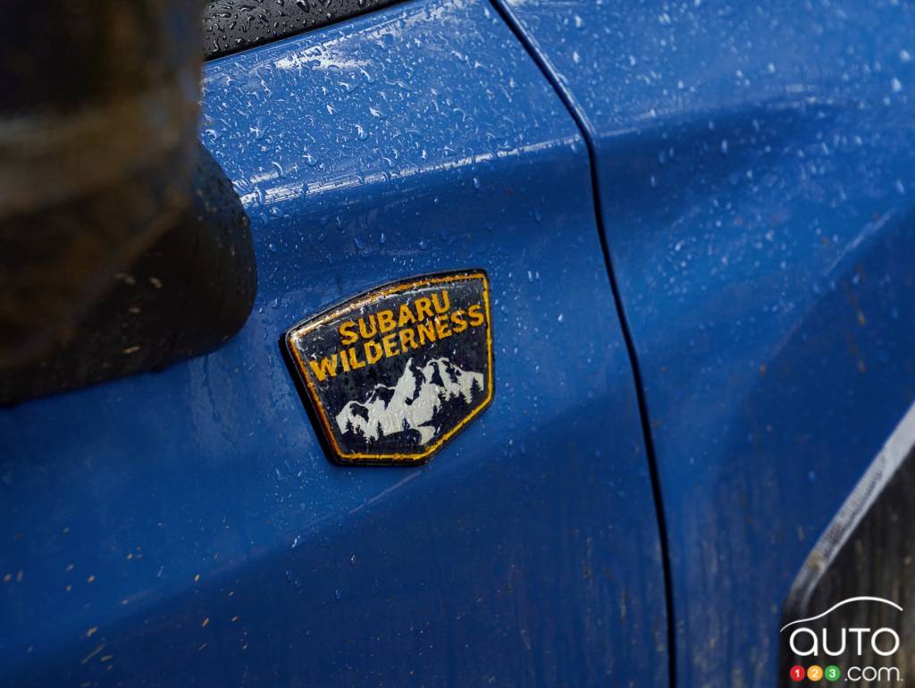 Badging on the next Wilderness edition from Subaru