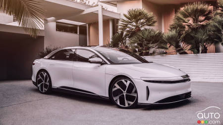 Une autonomie maximale de 837 kilomètres pour la Lucid Air