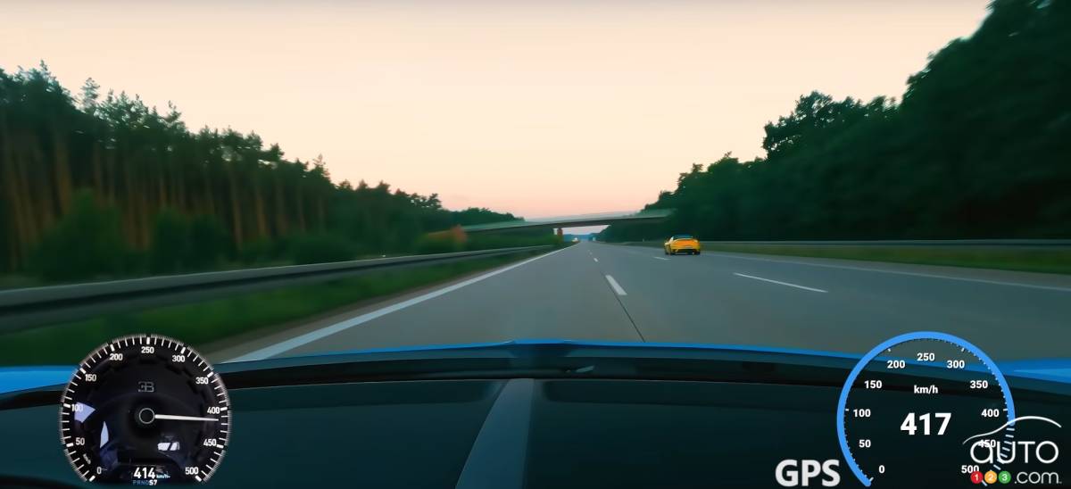 Video of a Bugatti Chiron Doing 417 km/h on a German Highway Has Authorities Tut-Tutting