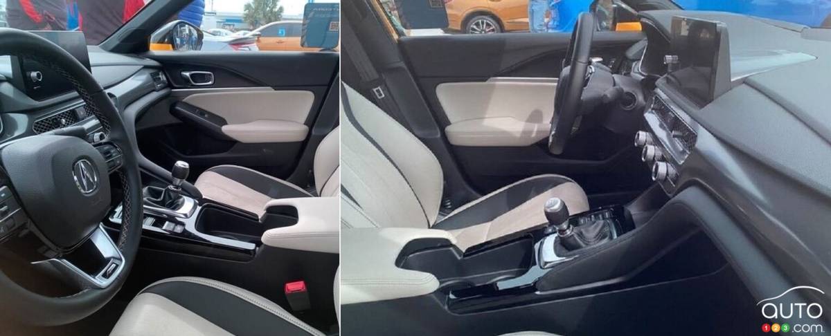 Images of the 2023 Acura Integra’s Interior Surface Online