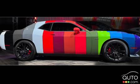 A 2023 Dodge Challenger Decked in 14 Colours