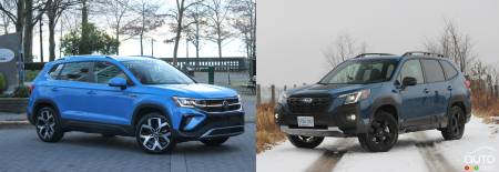 Comparison: 2022 Volkswagen Taos vs 2022 Subaru Forester