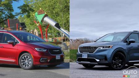 Comparaison: Chrysler Pacifica Hybride 2021 vs Kia Carnival 2022