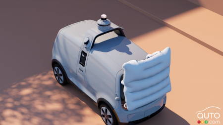 Nuro’s Autonomous Delivery Vehicle Features a Huge External Airbag