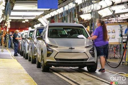 Reprise de la production des Chevrolet Bolt EV, EUV