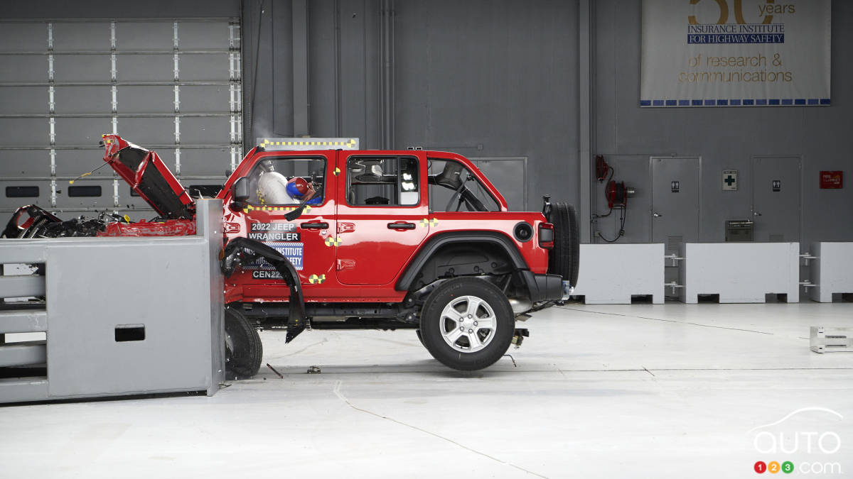 Jeep Wrangler Fails IIHS Crash Test, Again