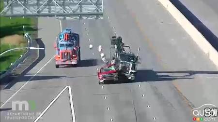 Video of Accident Shows What Can Happen to Stalled Vehicles on the Highway