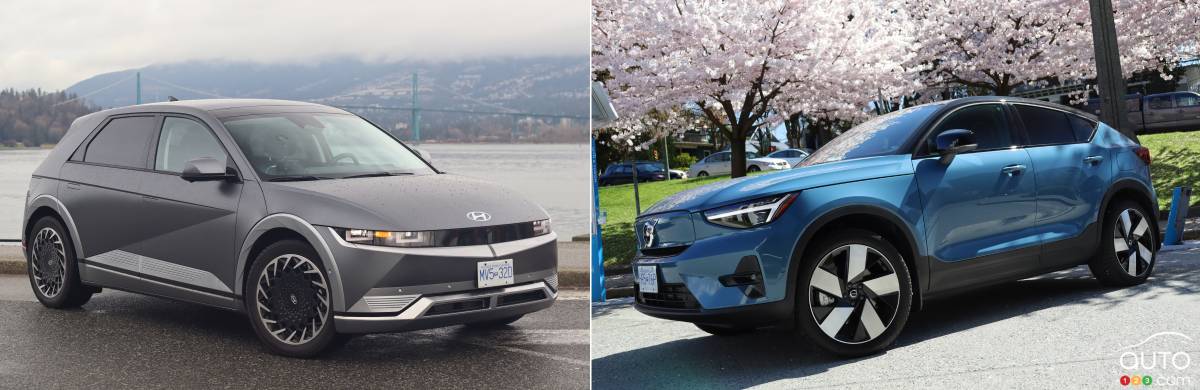 Comparaison : Hyundai Ioniq 5 2022 vs Volvo C40 Recharge 2022