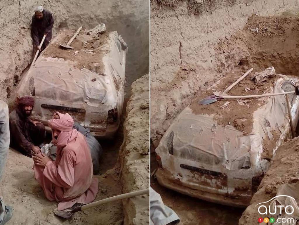 Mullah Mohammar Omar's buried Toyota Corolla