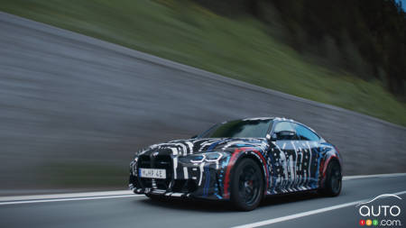 La division M de BMW teste une structure à quatre moteurs électriques