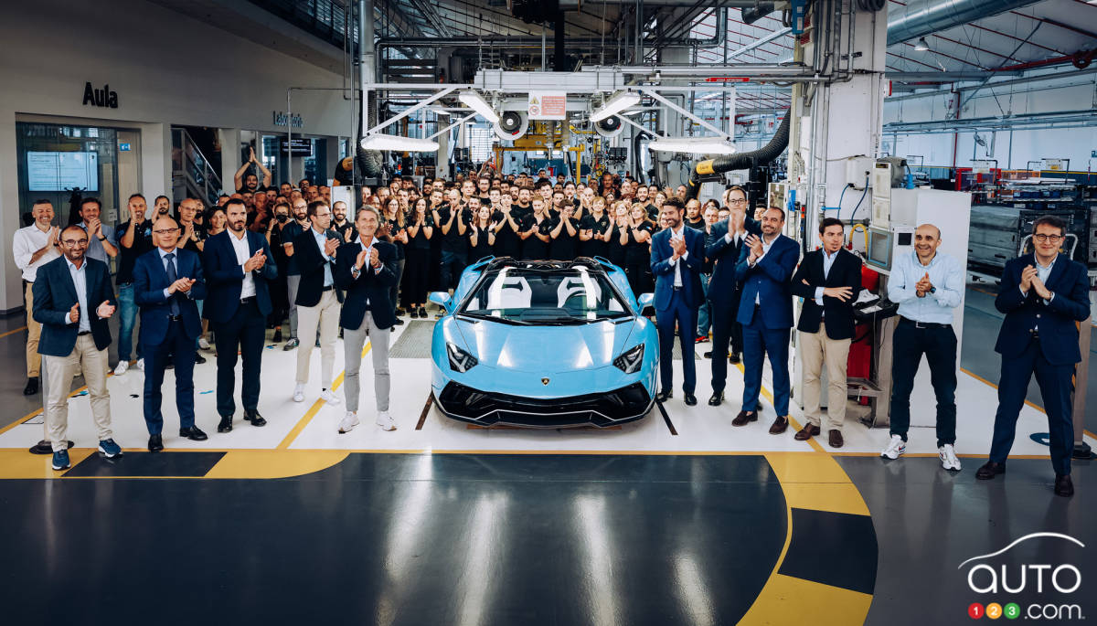 Lamborghini produit sa dernière Aventador