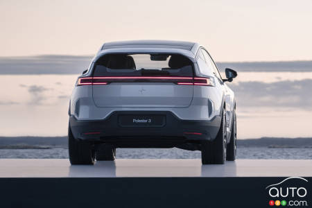 The Polestar 3 Shows its Backside Ahead of October 12 Unveiling