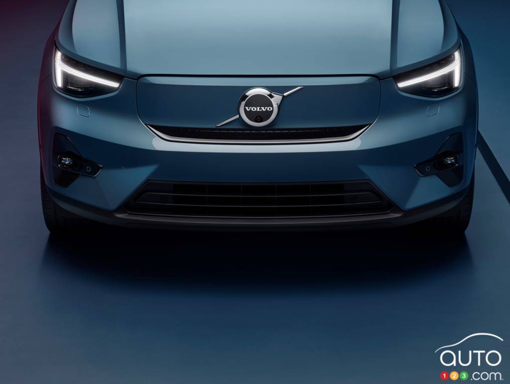 Front of the 2022 Volvo C40 Recharge