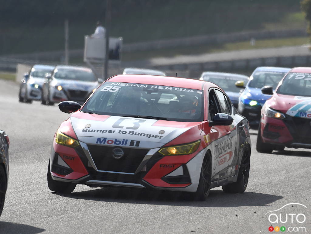 The last race of the 2023 Nissan Sentra Cup series