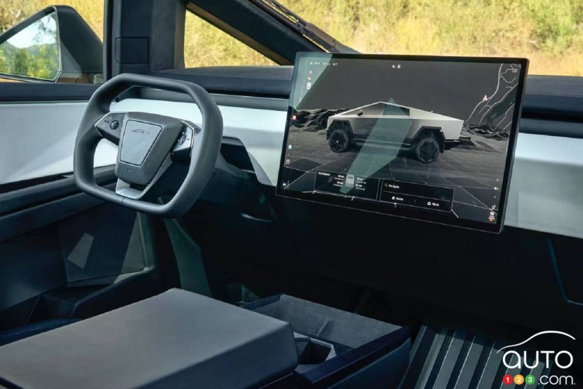 Interior Images of the Tesla Cybertruck Appear Online