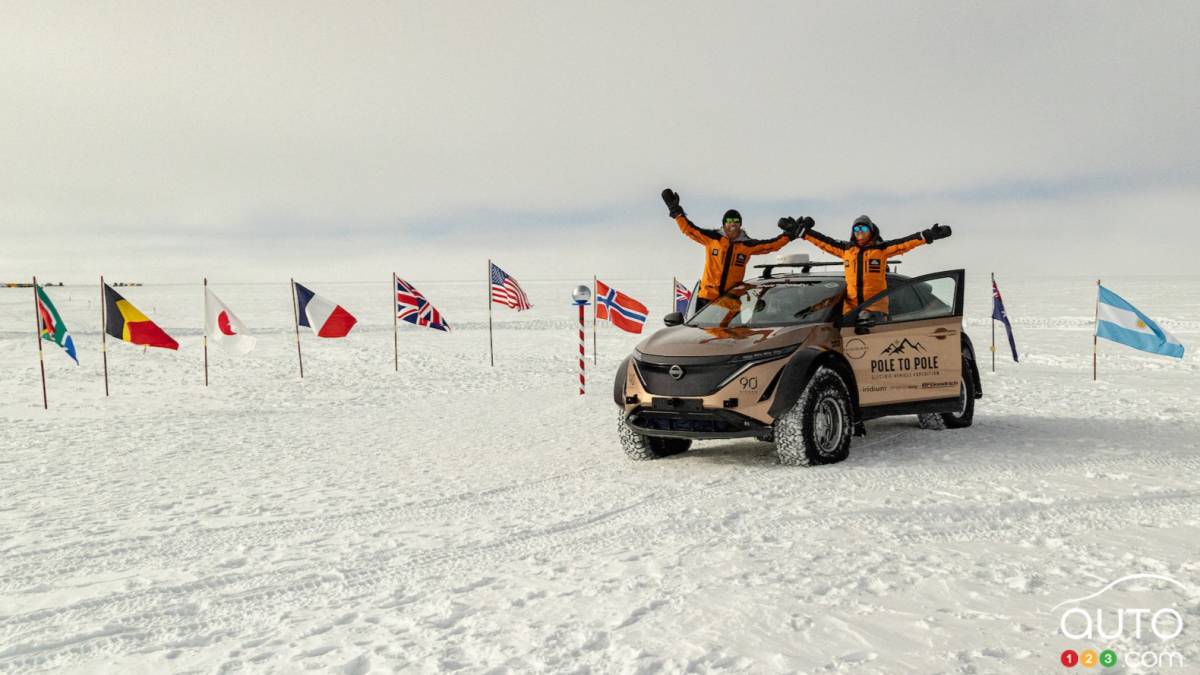 Du pôle Nord au pôle Sud au volant d’un Nissan Ariya