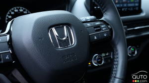 Steering wheel of a Honda