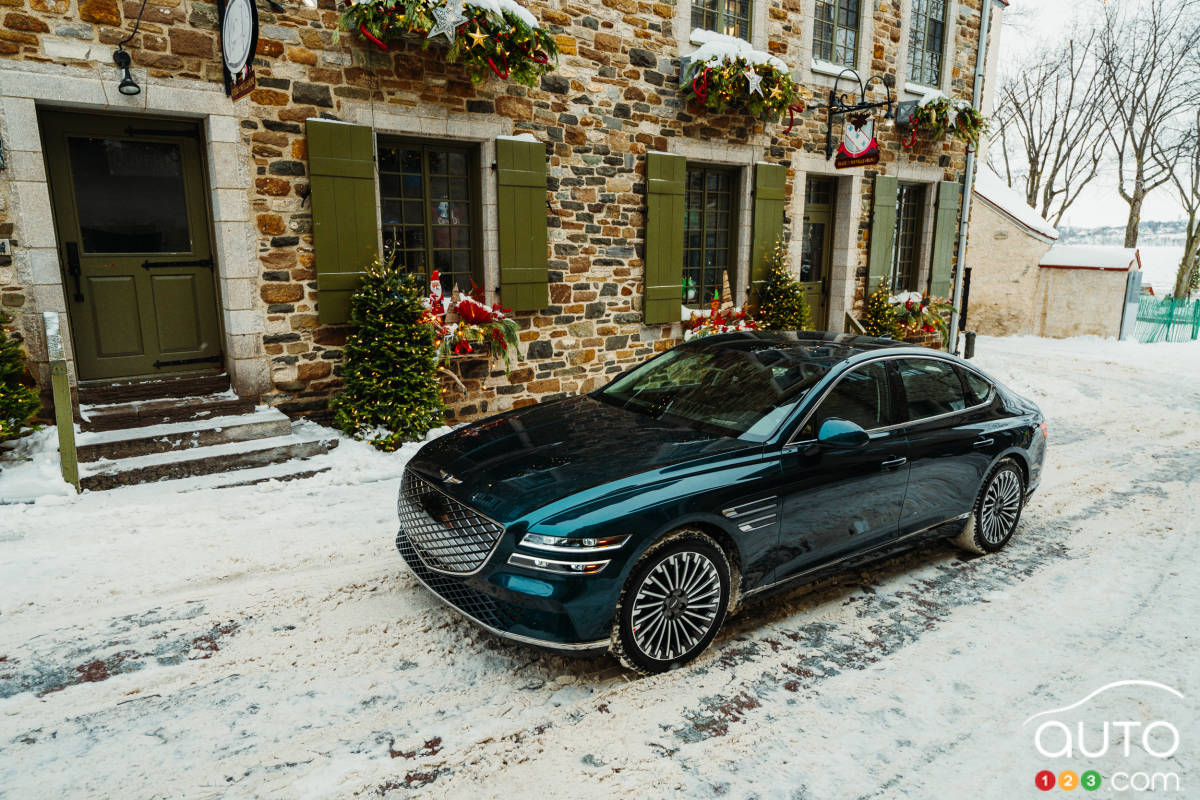 Genesis G80 Électrifiée 2023 essai : Un essai en conditions hivernales douces