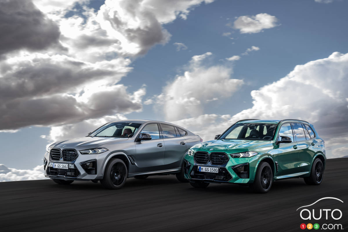 BMW X5 M et X6 M Competition 2024 : des retouches stylistiques, l’hybridation légère