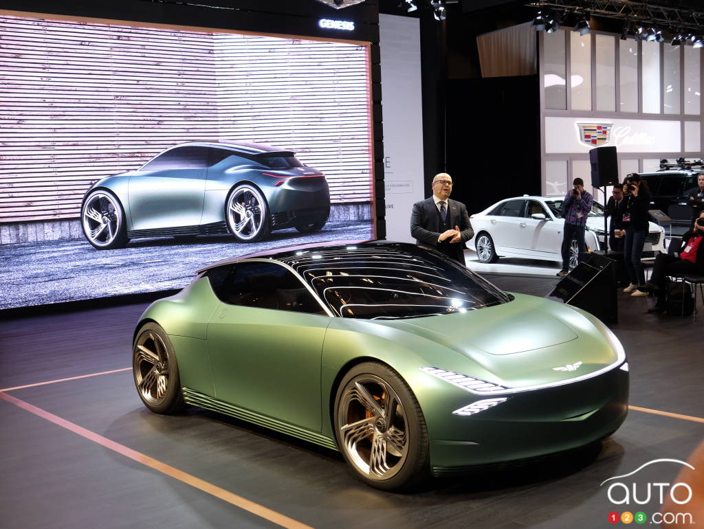 The Genesis Mint Concept, at the Montreal Auto Show in 2020