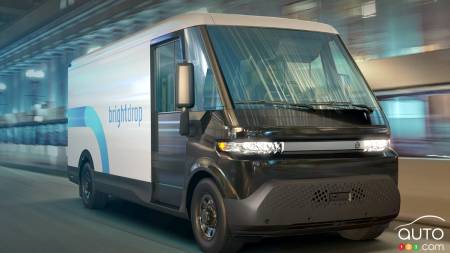 BrightDrop Delivers First 500 Electric Vans out of Ontario Plant