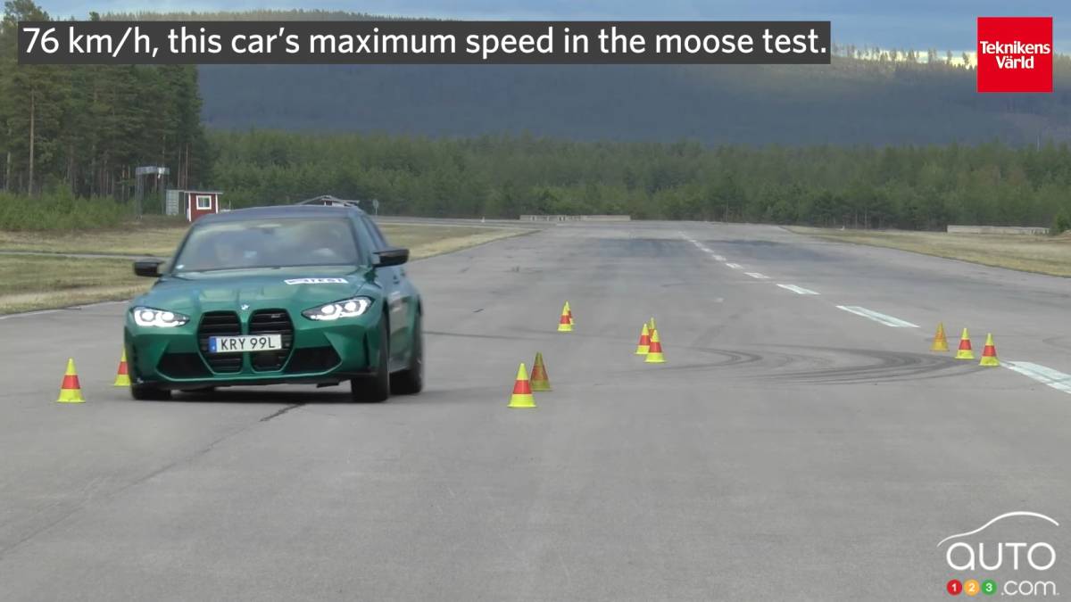 Moose Test: BMW M3 Competition Shows How It's Done