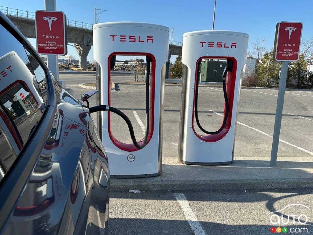 Bornes électriques de Tesla