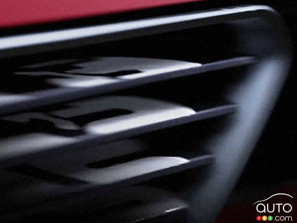 Detail of Alfa Romeo's new super car