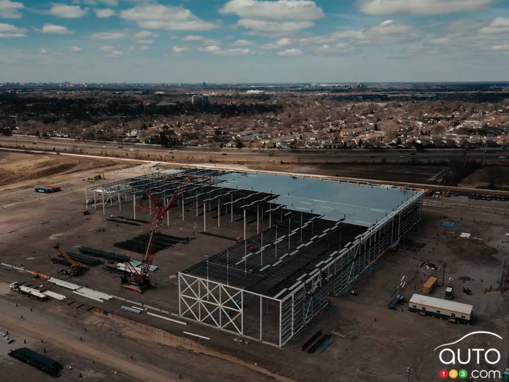 La future usine de batteries de Stellantis à Windsor