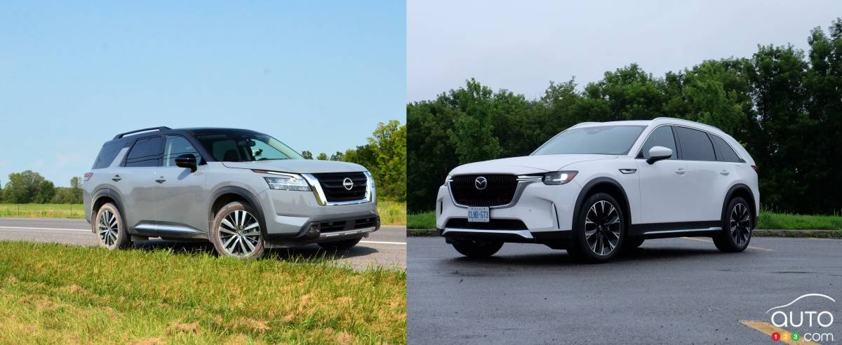 Mazda CX-90 2024 vs Nissan Pathfinder 2023