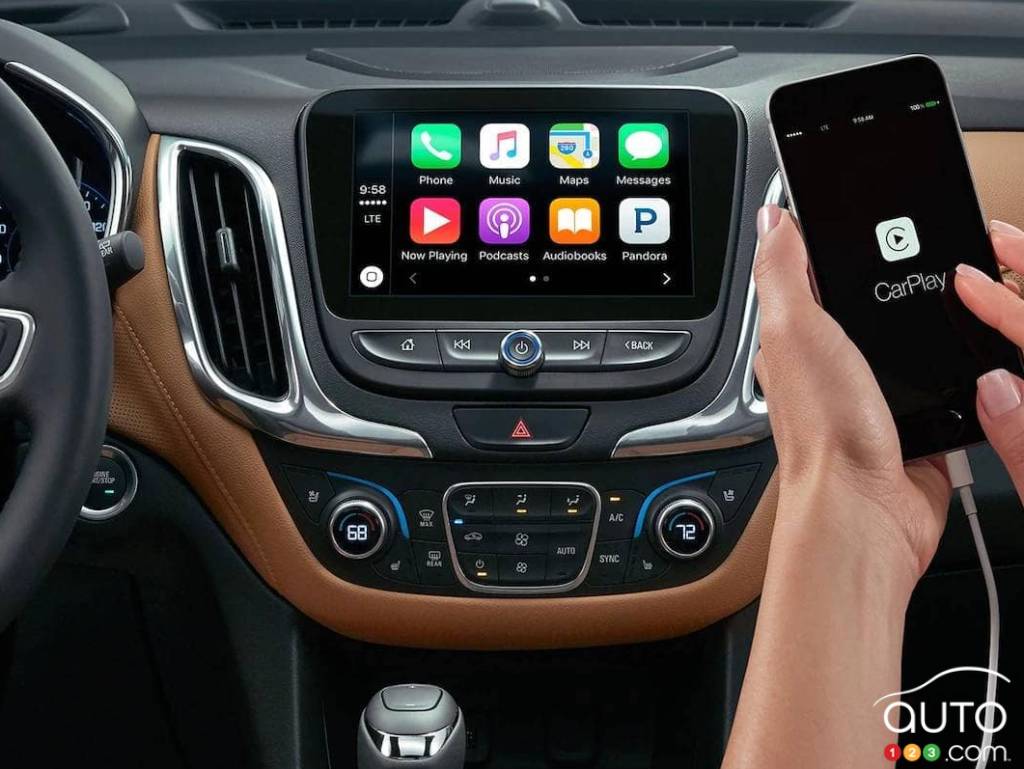 Apple CarPlay dans un Chevrolet Equinox