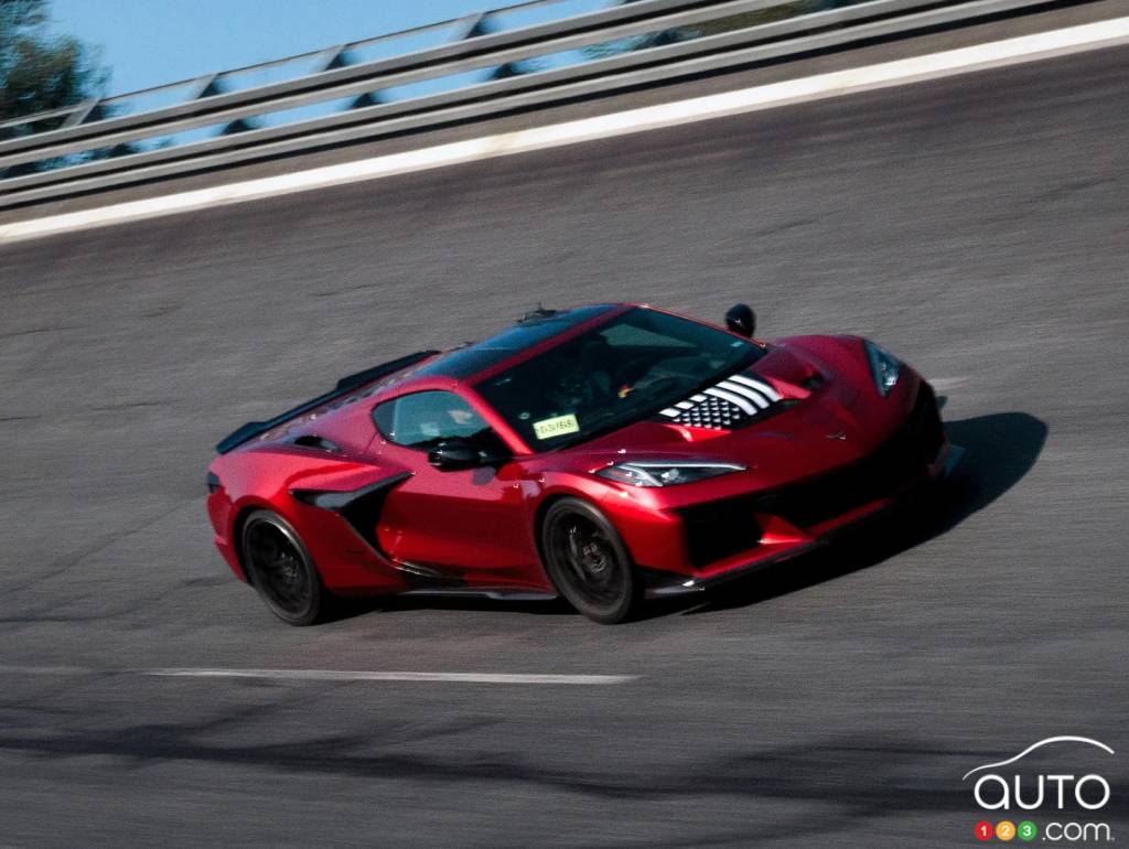 La Chevrolet Corvette ZR1 sur la piste