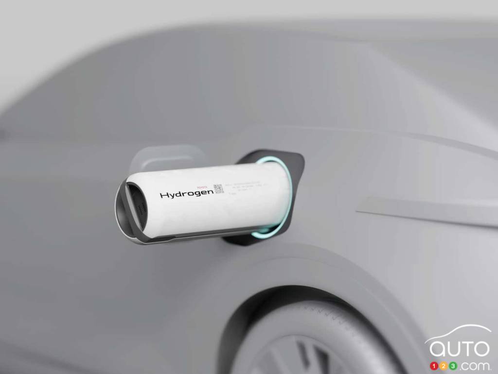 Toyota is developing portable hydrogen cartridges for use in vehicles and elsewhere.