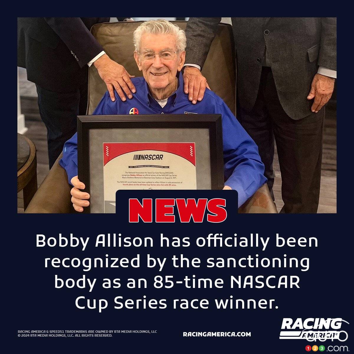 His NASCAR victory acknowledged 53 years later