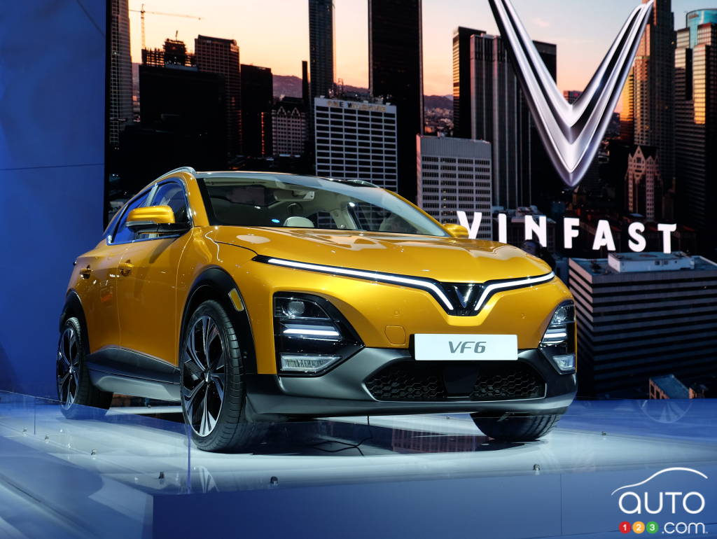 Le VinFast VF 6 au Salon de Los Angeles, en 2022