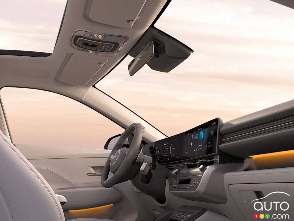 The interior of the 2024 Hyundai Kona