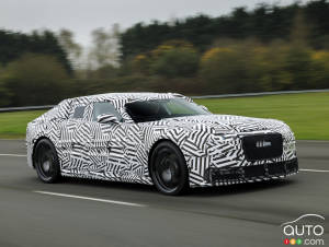 Jaguar's Coming All-Electric Taycan Rival Shown in Camouflage